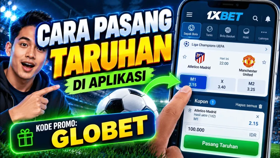 cara pasang taruhan di 1xbet